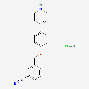 3-[4-(1,2,3,6-Tetrahydropyridin-4-yl)phenoxymethyl]benzonitrile hydrochloride
