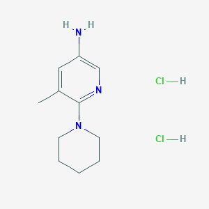 5-Methyl-6-(piperidin-1-yl)pyridin-3-amine dihydrochloride