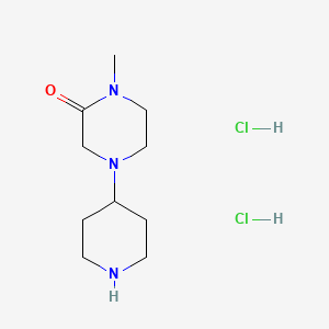 molecular formula C10H21Cl2N3O B1430007 1-甲基-4-(哌啶-4-基)哌嗪-2-酮二盐酸盐 CAS No. 1432678-97-1