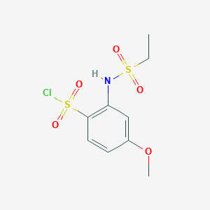 2-Ethanesulfonamido-4-methoxybenzene-1-sulfonyl chloride