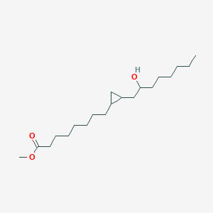 molecular formula C20H38O3 B14300107 Methyl 8-[2-(2-hydroxyoctyl)cyclopropyl]octanoate CAS No. 114048-61-2
