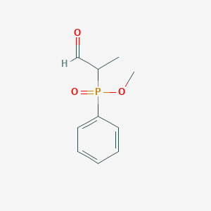 molecular formula C10H13O3P B14300109 Methyl (1-oxopropan-2-yl)phenylphosphinate CAS No. 113713-75-0