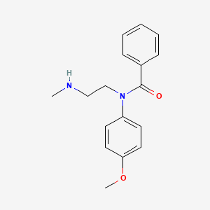 molecular formula C17H20N2O2 B14300197 N-(4-Methoxyphenyl)-N-[2-(methylamino)ethyl]benzamide CAS No. 116708-62-4