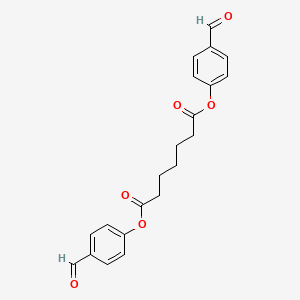 molecular formula C21H20O6 B14300207 Bis(4-formylphenyl) heptanedioate CAS No. 113380-54-4