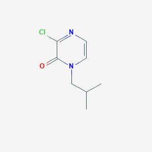 molecular formula C8H11ClN2O B1430023 3-氯-1-(2-甲基丙基)-1,2-二氢吡嗪-2-酮 CAS No. 1423025-01-7