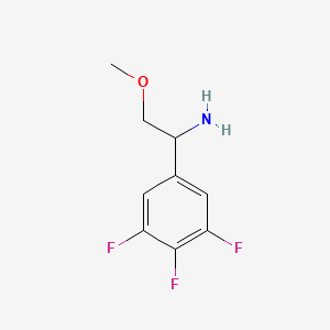 molecular formula C9H10F3NO B1430024 2-Methoxy-1-(3,4,5-trifluorophenyl)ethan-1-amine CAS No. 1270344-10-9