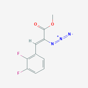 molecular formula C10H7F2N3O2 B1430028 Methyl 2-azido-3-(2,3-difluorophenyl)prop-2-enoate CAS No. 1432684-07-5