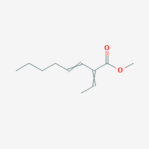 molecular formula C11H18O2 B14300283 Methyl 2-ethylideneoct-3-enoate CAS No. 112151-69-6