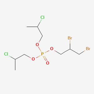 molecular formula C9H17Br2Cl2O4P B14300293 Bis(2-chloropropyl) 2,3-dibromopropyl phosphate CAS No. 114492-65-8