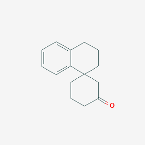 molecular formula C15H18O B14300302 spiro[2,3-dihydro-1H-naphthalene-4,3'-cyclohexane]-1'-one 
