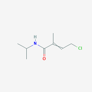 molecular formula C8H14ClNO B14300303 4-Chloro-2-methyl-N-(propan-2-yl)but-2-enamide CAS No. 112005-84-2