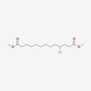 molecular formula C15H27ClO4 B14300329 Dimethyl 4-chlorotridecanedioate CAS No. 112674-01-8
