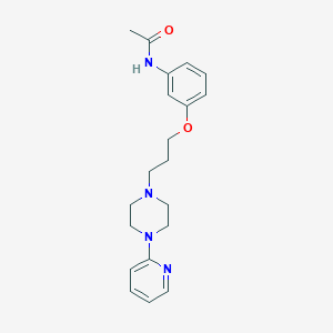 molecular formula C20H26N4O2 B14300348 Acetamide, N-[3-[3-[4-(2-pyridinyl)-1-piperazinyl]propoxy]phenyl]- CAS No. 114597-74-9