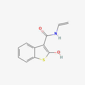 molecular formula C11H9NO2S B14300411 N-Ethenyl-2-hydroxy-1-benzothiophene-3-carboxamide CAS No. 113721-52-1