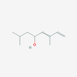 molecular formula C10H18O B14300415 2,6-Dimethylocta-5,7-dien-4-ol CAS No. 112369-53-6