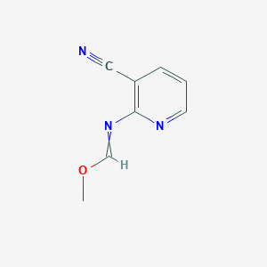 molecular formula C8H7N3O B14300461 Methyl (3-cyanopyridin-2-yl)methanimidate CAS No. 116749-17-8
