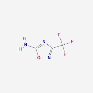 molecular formula C3H2F3N3O B1430050 3-(Trifluoromethyl)-1,2,4-oxadiazol-5-amine CAS No. 35488-61-0