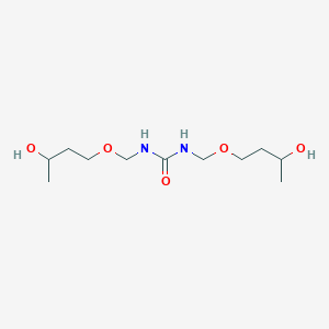 molecular formula C11H24N2O5 B14300588 N,N'-Bis[(3-hydroxybutoxy)methyl]urea CAS No. 122480-20-0
