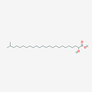 molecular formula C25H50O3 B14300617 Tetracosanoic acid, 2-hydroxy-23-methyl- CAS No. 120903-52-8