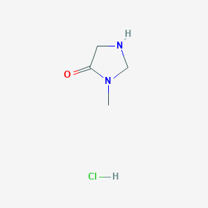 molecular formula C4H9ClN2O B1430063 3-Methylimidazolidin-4-one hydrochloride CAS No. 1432681-40-7
