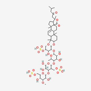 molecular formula C54H86O31S3 B14300649 Cucumechinoside F CAS No. 125640-35-9