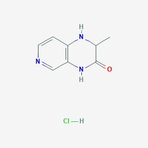 molecular formula C8H10ClN3O B1430066 2-甲基-1H,2H,3H,4H-吡啶并[3,4-b]吡嗪-3-酮盐酸盐 CAS No. 1432677-78-5