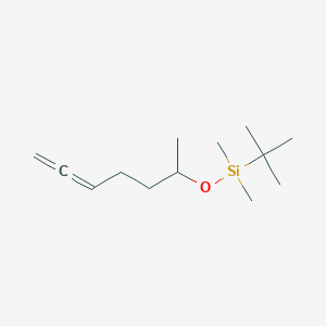 molecular formula C13H26OSi B14300750 tert-Butyl[(hepta-5,6-dien-2-yl)oxy]dimethylsilane CAS No. 112185-54-3
