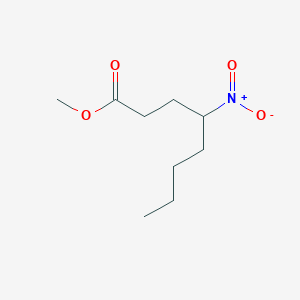 molecular formula C9H17NO4 B14300754 Methyl 4-nitrooctanoate CAS No. 114020-94-9