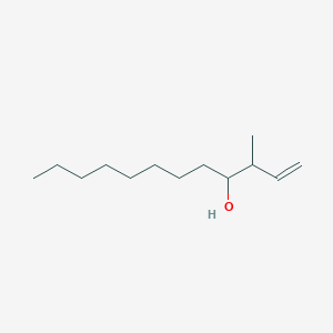 molecular formula C13H26O B14300847 1-Dodecen-4-ol, 3-methyl- CAS No. 114067-39-9