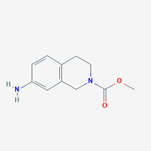 molecular formula C11H14N2O2 B1430085 7-氨基-3,4-二氢异喹啉-2(1H)-甲酸甲酯 CAS No. 1448046-09-0