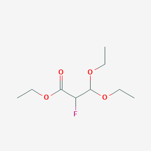 molecular formula C9H17FO4 B14300880 Ethyl 3,3-diethoxy-2-fluoropropanoate CAS No. 116356-67-3