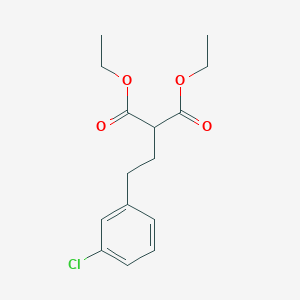 molecular formula C15H19ClO4 B14300889 Diethyl [2-(3-chlorophenyl)ethyl]propanedioate CAS No. 119035-44-8