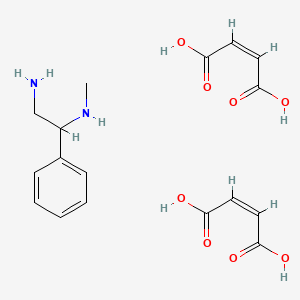 molecular formula C17H22N2O8 B1430090 N1-methyl-1-phenylethane-1,2-diamine dimaleate CAS No. 1351663-69-8