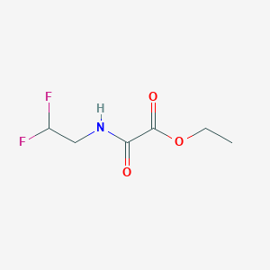 molecular formula C6H9F2NO3 B1430095 Ethyl [(2,2-difluoroethyl)carbamoyl]formate CAS No. 1380394-36-4