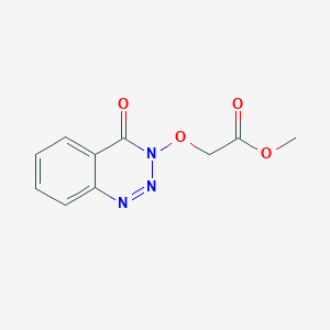 molecular formula C10H9N3O4 B14300952 Methyl [(4-oxo-1,2,3-benzotriazin-3(4H)-yl)oxy]acetate CAS No. 114020-19-8