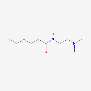 molecular formula C10H22N2O B14301011 N-[2-(Dimethylamino)ethyl]hexanamide CAS No. 114011-25-5