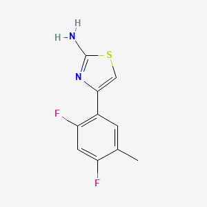 molecular formula C10H8F2N2S B1430103 4-(2,4-Difluoro-5-methylphenyl)-1,3-thiazol-2-amine CAS No. 1376217-90-1