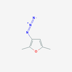 molecular formula C6H7N3O B14301077 Furan, 3-azido-2,5-dimethyl- CAS No. 116139-26-5