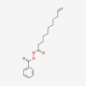 molecular formula C18H24O4 B14301084 Undec-10-enoyl benzenecarboperoxoate CAS No. 116577-32-3