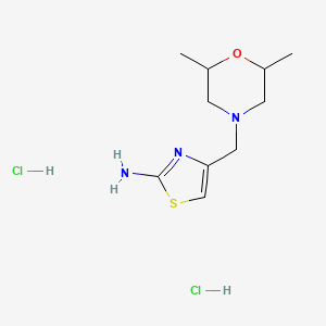 4-[(2,6-Dimethylmorpholin-4-yl)methyl]-1,3-thiazol-2-amine dihydrochloride