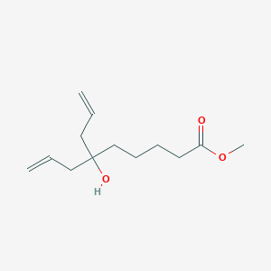 molecular formula C13H22O3 B14301123 Methyl 6-hydroxy-6-(prop-2-EN-1-YL)non-8-enoate CAS No. 114284-56-9