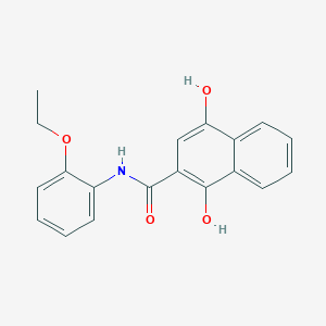 molecular formula C19H17NO4 B14301215 N-(2-Ethoxyphenyl)-1,4-dihydroxynaphthalene-2-carboxamide CAS No. 112309-21-4