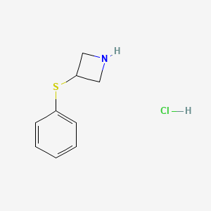 molecular formula C9H12ClNS B1430124 3-(Phenylsulfanyl)azetidine hydrochloride CAS No. 1864016-60-3