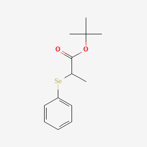 molecular formula C13H18O2Se B14301251 tert-Butyl 2-(phenylselanyl)propanoate CAS No. 124929-03-9