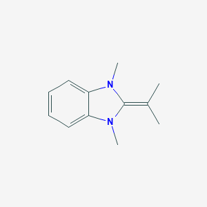 molecular formula C12H16N2 B143013 Benzimidazoline,2-isopropylidene-1,3-dimethyl- CAS No. 143268-49-9