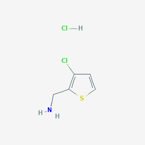 molecular formula C5H7Cl2NS B1430130 (3-Chlorothiophen-2-yl)methanamine hydrochloride CAS No. 643088-03-3