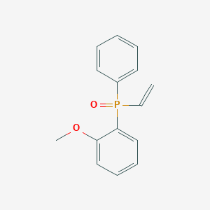 molecular formula C15H15O2P B14301329 Ethenyl(2-methoxyphenyl)oxo(phenyl)-lambda~5~-phosphane CAS No. 125276-54-2