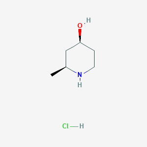 molecular formula C6H14ClNO B1430133 (2S,4S)-2-methylpiperidin-4-ol hydrochloride CAS No. 103539-63-5