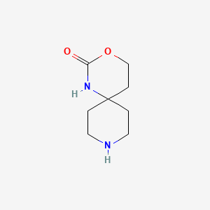 molecular formula C8H14N2O2 B1430134 3-Oxa-1,9-diazaspiro[5.5]undecan-2-one CAS No. 1389264-24-7