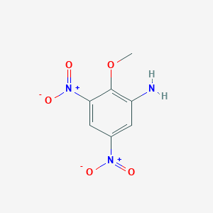 molecular formula C7H7N3O5 B14301388 2-Methoxy-3,5-dinitroaniline CAS No. 114168-47-7